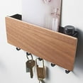 thumbnail image 2 of Soporte para llaves de pared con 5 ganchos, Soporte para llaves de pared fácil de instalar, Gancho para llaves de pared pequeño, 18 cm TUNC Sencillez, 2 of 3