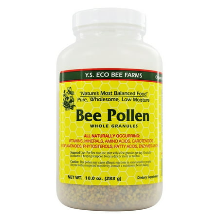 YS Organic Bee Farms - Low Moisture Bee Pollen Whole Granules - 10 (Best Bee Pollen Pills)