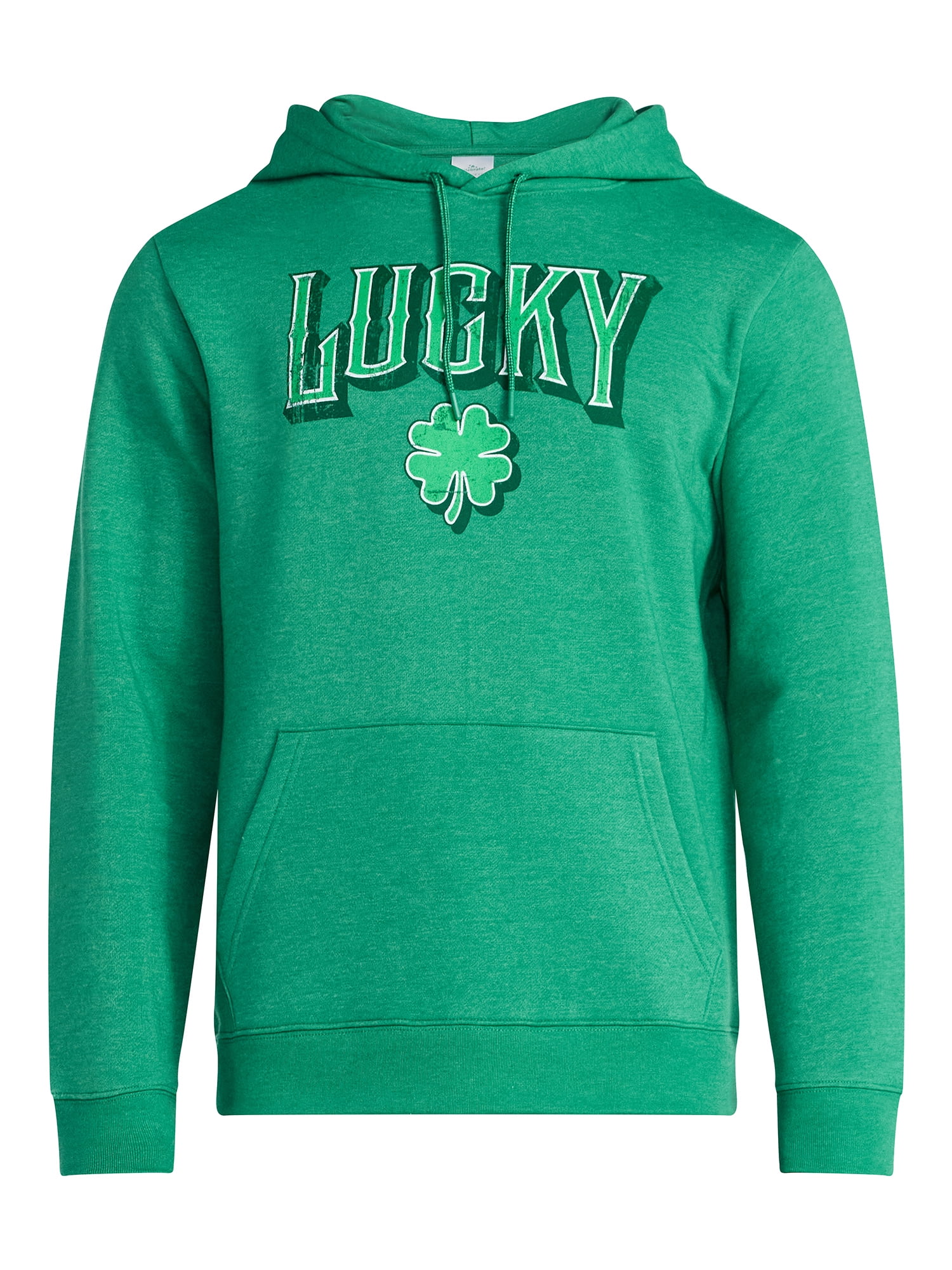 Saint Patrick's Day Men's Dublin Lucky Graphic Fleece Hoodie from Way to Celebrate, Sizes S-3XL