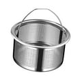 thumbnail image 4 of Colador de fregadero de cocina Filtro de alimentos de fácil limpieza Cesta de malla de acero inoxidable para fregadero Acero 304 47 cm., 4 of 9