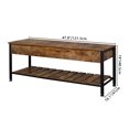 thumbnail image 4 of O'Force Industrial Storage Bench, Entryway Lift Top Shoe Storage Bench in Dining Room, Hallway, Living Room Metal Frame, 4 of 7