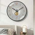 thumbnail image 7 of Pnellth 8" Modern Geometric Theme Indoor Wall Clock, Silent Mechanism, 7 of 7