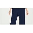 thumbnail image 2 of Karen Scott Women's Knit Drawstring Cotton Blend Capri Pants Blue Size Large, 2 of 3