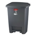 thumbnail image 3 of Rubbermaid 8.3 gal Step-on Plastic Kitchen Trash Can, Metallic, 3 of 5