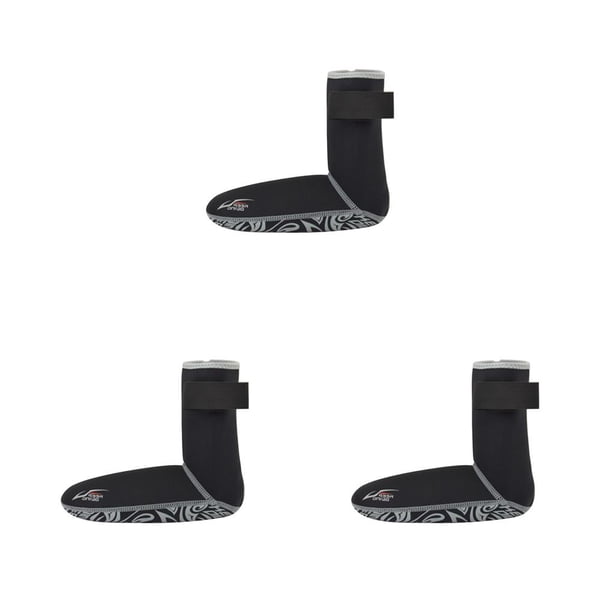 Greeniant Calcetines de buceo de 3MM para mantener el buceo, accesorio de neopreno de fuerte elasticidad, traje de neopreno cálido para la plata S 3piezas
