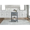 thumbnail image 4 of Mobile Rolling Kitchen Island with Marble Top, Drawer & Storage Basket, 4 of 5