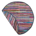 thumbnail image 3 of DII Multicolor Round Rag Rug 48 Dia, 3 of 4