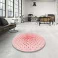 thumbnail image 4 of Ahgly Company Machine Washable Indoor Rectangle Transitional Pastel Red Pink Area Rugs, 7' x 10', 4 of 7