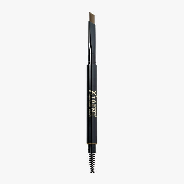 Lápiz definidor de cejas Xtreme Lashes Arch, marrón claro, resistente al agua y a las manchas, maquillaje de larga duración, vegano, punta angular con cepillo.