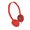 Red, variant on Naierhg 3.5mm Wired Retractable Portable Heavy Bass Headphone for Gaming/Online Courses