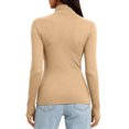 thumbnail image 4 of Mineart Fleece Lined Turtleneck Base Layer Top for Women Long Sleeve Slim Fit Thermal Layering Tee, 4 of 9