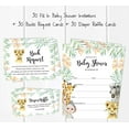 thumbnail image 3 of Inkdotpot Set Of 30Safari Jungle Animals Baby Shower Invitations-Diaper Raffle Tickets And Baby Shower Book Request Cards Invites Its A Boy Its A Girl, 3 of 5