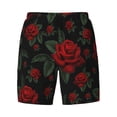 thumbnail image 5 of Rocae Roses for Men's Swim Trunks Quick Dry With Two Side Pockets and One Lined Patch PocketLarge, 5 of 9