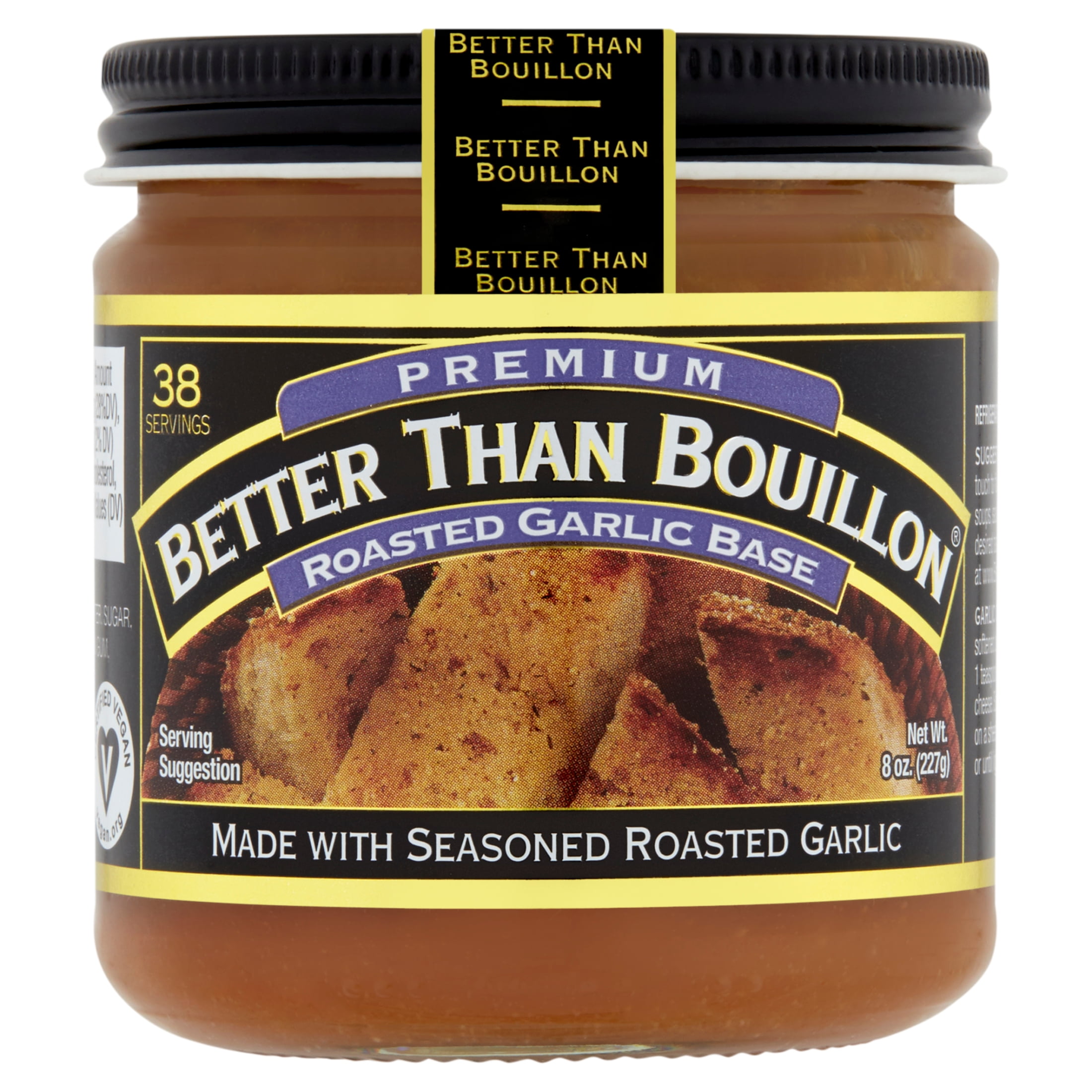 (6 pack) Better Than Bouillon Premium Roasted Garlic Base, Shelf-Stable, 8 oz Jar