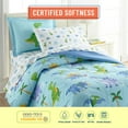 thumbnail image 6 of Wildkin Kids 100% Cotton Flannel Sheet Set for Boys and Girls - Full (Dinosaur Land Blue), 6 of 9