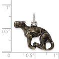 thumbnail image 2 of White Sterling Silver Charm Pendant 16 mm 22 Enamel Medium Greyhound, 2 of 2