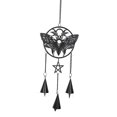 thumbnail image 6 of Macabre Death's Head Skull Black Moth Pentagram Wall Hanging Decoration Chime, 6 of 8
