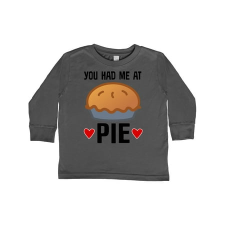 

Inktastic Funny Pie Lover Kids Gift Gift Toddler Boy or Toddler Girl Long Sleeve T-Shirt