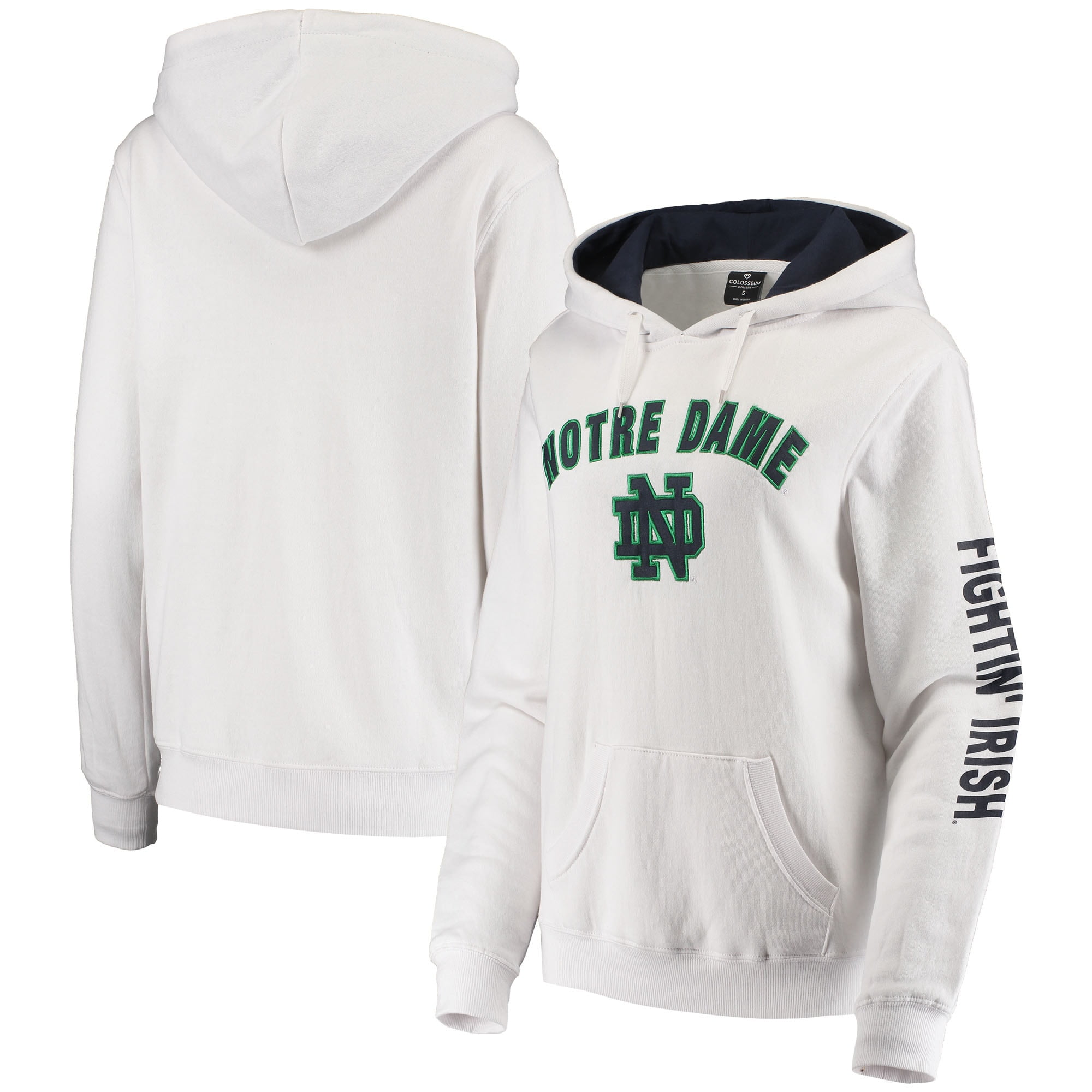 notre dame white hoodie