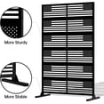 thumbnail image 3 of Outdoor Privacy Screens and Panels for Patio Metal Privacy Fence Screen with Freestanding Decorative Room Divider for Balcony Deck Garden Backyard Swimming Pool 6 FT, 3 of 7