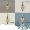 thumbnail image 6 of Amerock Kinsale Transitional Double Prong Golden Champagne Wall Hook, 6 of 9