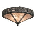 thumbnail image 2 of Meyda Tiffany 210574 Rainbow Trout 2 Light 16" Wide Flush Mount Ceiling Fixture - Grey, 2 of 4