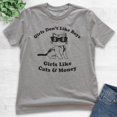 thumbnail image 2 of Kids Girls Don't Like Boys Girls Like Cats and Money T-shirt, Youth Kids Girl T-Shirt, Cat Shirt, Funny Saying, Dark Heather Gray, X-Small, 2 of 4
