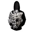 thumbnail image 3 of Sudadera con capucha para hombre modelo 2024, moderna y versátil, con cremallera, cómoda y elegante, con estampado de monstruo personalizado para hombre, 3 of 5