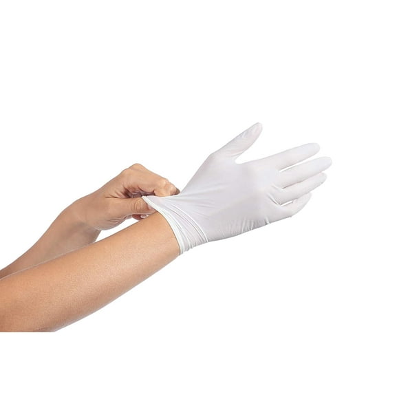 Gants en Latex de Haute Qualité - Grand - Lot de 100 Ct Assurant une Utilisation Longue Durée