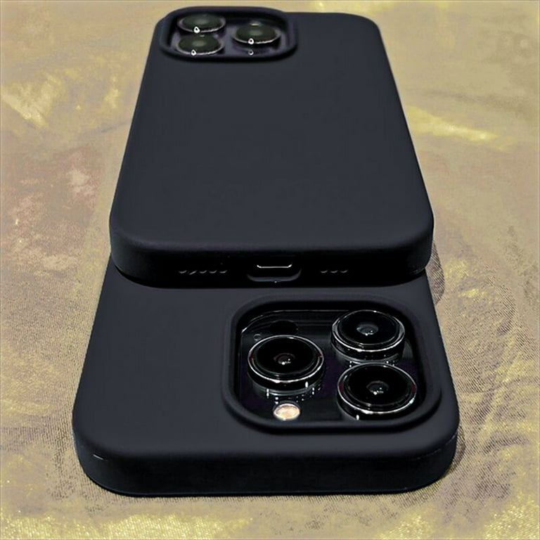 Black Liquid Silicone Phone Case for IPhone 13 12 11 14 15 Pro XS Max XR