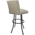 thumbnail image 2 of Set of 3 Extra Tall Swivel Metal Stools - Sommerville Noam - Beige Vinyl - Brown, 2 of 4