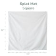 thumbnail image 2 of WeeSprout Baby Splat Mat for Kids, Large 51” x 51” Floor Playmat with Durable, Waterproof Surface and Non-Slip Bottom for Infants to Toddlers Under highchair, Arts and Crafts, picnics and Play, 2 of 5
