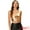 Rose Gold, variant on DARING DIVA Women's U Neck Sleeveless Shiny Metallic Crop Top M Rose Gold