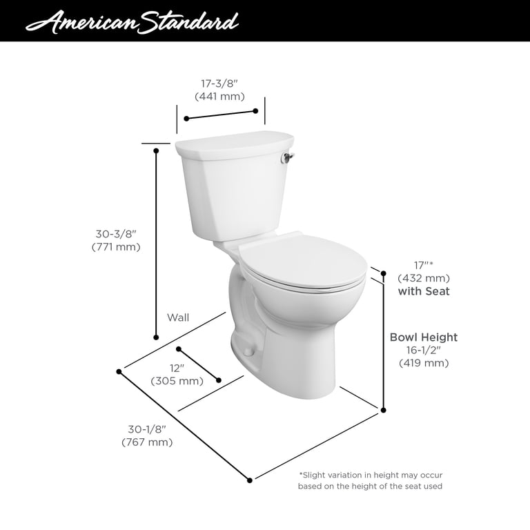 American standard cadet pro comfort height toilet deals