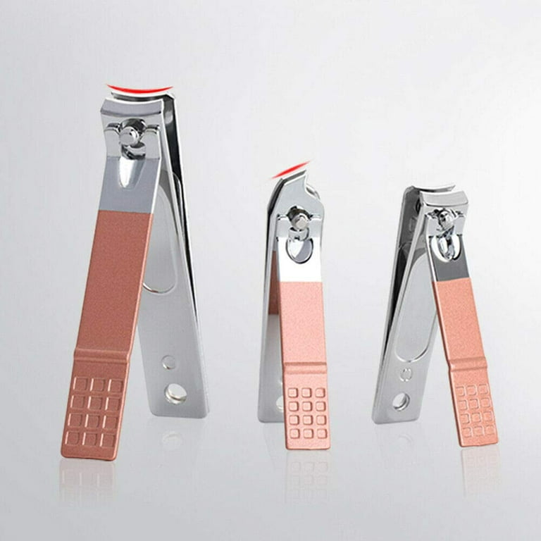Heldig Nail Clippers Set, Fingernail Toenail Cuticle Trimming Cutter, Sharp  Curved Slant Cutting Blades, Stainless Steel Pedicure Manicure Kit, Nail  File with Portable Pouch 5PCS 