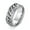Style#03, variant on 8 Styles Silver/Black/Gold/Blue Spinner Chain Cz Band Stainless Steel Spin Ring