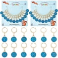 thumbnail image 1 of 24 marcadores de punto de constelación de aleación esmaltada, con cierre de seguridad para accesorios de crochet y fabricación de joyas, color azul., 1 of 9
