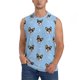 thumbnail image 1 of Fotbe Corgi Dog Men's Camiseta sin Mangas Estampada para Hombres, Playera Casual para Gimnasio, Entrenamiento, Playa-Small, 1 of 7