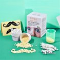 thumbnail image 4 of Nose Wax Kit for Men Women,Eyebrows Ears Lips Facial Nose Removal Waxing Kit with 1.76oz Wax 20 Applicators 10 Paper Cups 8 Moustache Protectors & 1 Measuring Cup, 4 of 9
