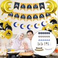thumbnail image 4 of Eid Mubarak Banner Fotografía Prop Niños Juguete Cake Topper para jardín al Decoración para Decoración de Ramadán , B B Gloria Globos Eid, 4 of 9