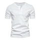 thumbnail image 4 of pstuiky camisetas de hombre, Blusas de cuello redondo, manga corta, transpirables, con botones y diseño informal para hombre camisetas de hombre m, 4 of 5