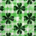 thumbnail image 6 of Orinice Shamrocks Plaid Pattern Checkered Background Round Table Cover Stain Resistant Washable Indoor Outdoor Tablecloth Kitchen Dining Wedding Parties Elastic Edge 100% Polyester Fiber 54-58, 6 of 8