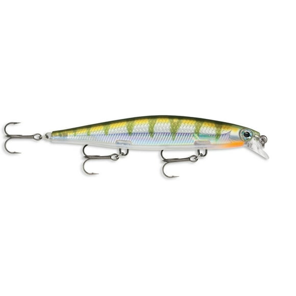 Poisson nageur Rapala Shadow Rap 4-3/8", Yellow Perch virages de gauche à droite
