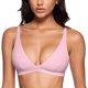 thumbnail image 1 of Sostén INGIA Deep V sin Varilla para Yoga con Relleno Rosa Leche Talla S, 1 of 5