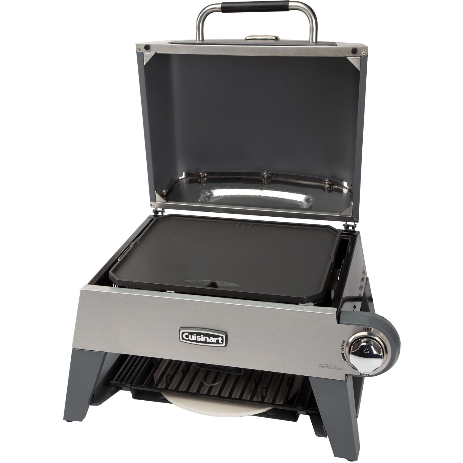 Cuisinart CGG-403 3-in-1 Grill, Griddle and Pizza Oven, Stainless Steel