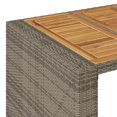thumbnail image 6 of vidaXL Patio Bar Set with Cushions Pub Table and Stools Poly Rattan Acacia, 6 of 8