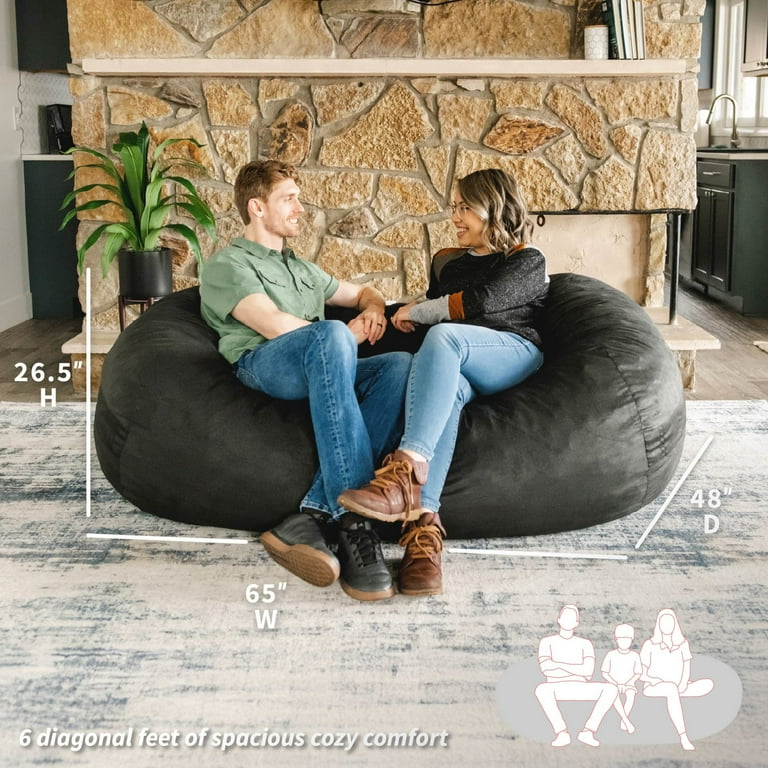 Big Joe Fuf Media Lounger with Removable Cover - Indoor Living