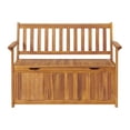 thumbnail image 3 of Alaterre Furniture Londonderry 47"W  Acacia Wood Outdoor Storage Bench, 3 of 9