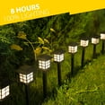 thumbnail image 6 of Zone Tech Solar Powered Outdoor LED Light Lamp Yard, Garden, Pathway Lights 12 Pack, 6 of 9