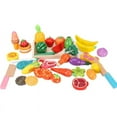 thumbnail image 2 of DIY Wooden Pretend Play Kitchen Toy Cut Fruit Vegetables Simulation Kitchen Set Early Education Toys For Children Kids Girl, 2 of 7